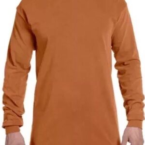 COMFORT COLORS LONG SLEEVE T-SHIRT (6014) ADULT SIZE - YAM - NEW - BLANK
